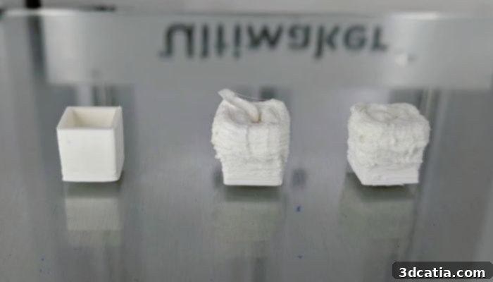 3D Printer Hotend showing Filament Over-Extrusion