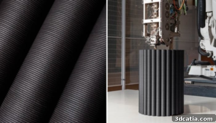 The Hana Table offers extensive customization with various colors and finishes for both the 3D printed base and recycled wood tabletop.