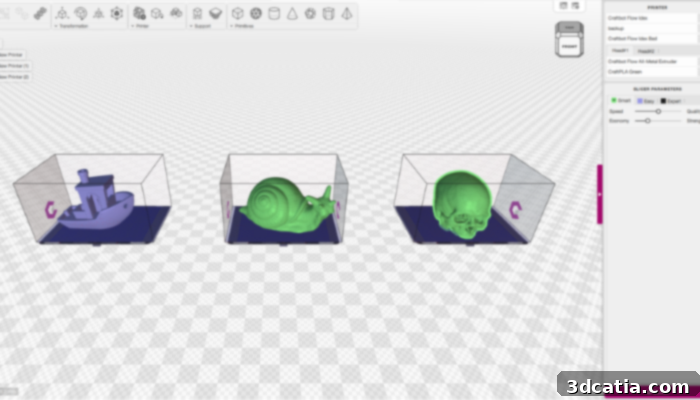 CraftWare Pro multi-tray function