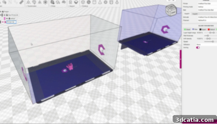 CraftWare Pro user interface
