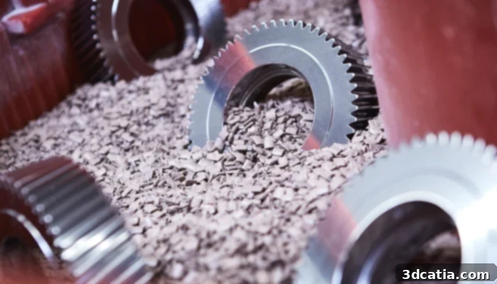 Vibratory finishing and tumbling can be used for post-treatment of both metal and plastic 3D printed parts.
