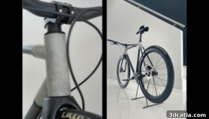 The 3D printed bike's features