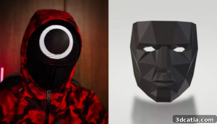 3D Printed Squid Game Masks