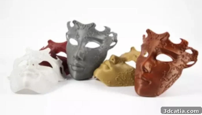3D printed Venetian mask