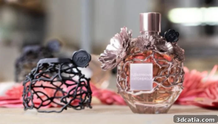 Viktor & Rolf Flowerbomb 3D printed bottle