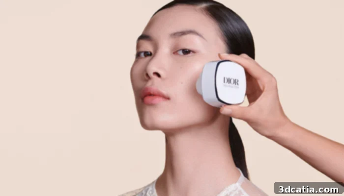 Dior AI Skin Analyzer using 3D scanning