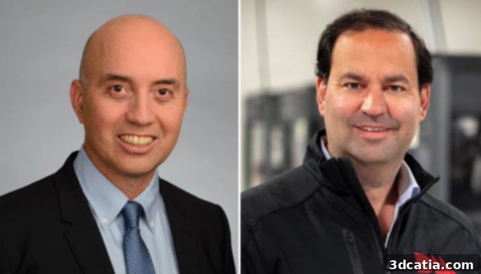 Dr. Yoav Zeif, CEO of Stratasys (left) and Ric Fulop, co-founder, Chairman and CEO of Desktop Metal (right)