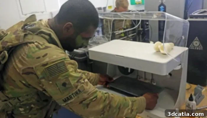 DoD's willingness to adopt various 3D printing processes in the US armed forces.