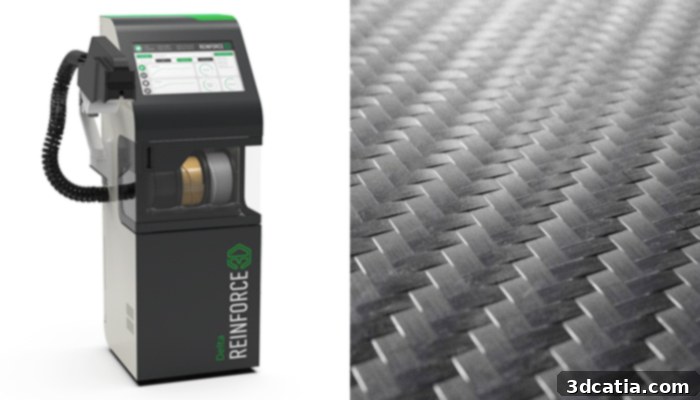 Reinforce3D Delta Machine for Continuous Fiber Injection