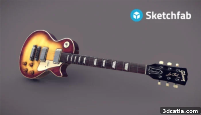 SketchFab offers a vast collection of 3D models, including many free STL files for 3D printing, showcased with an interactive viewer.