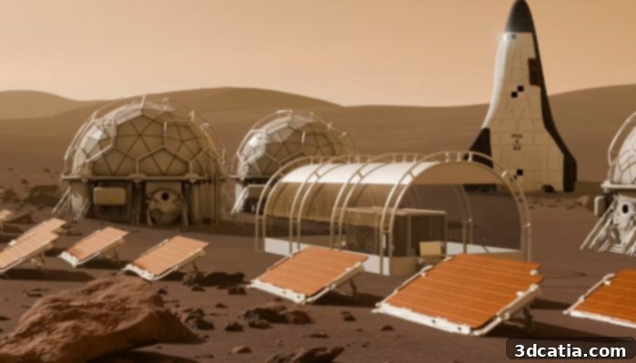 Artist's concept of Space Copy's lunar 3D printing operations