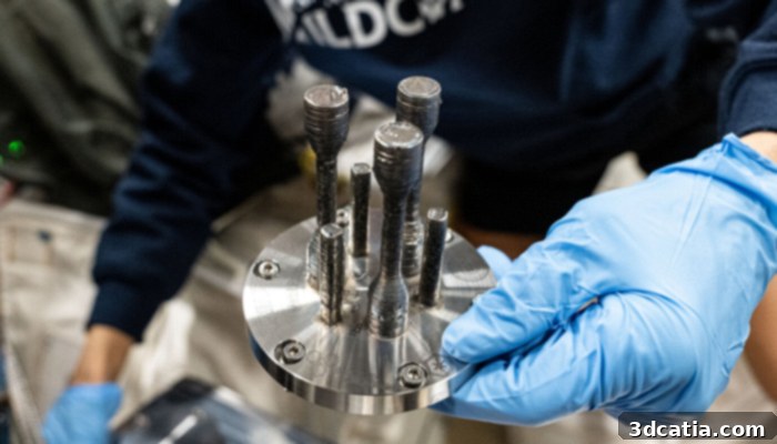 First metal part successfully 3D printed on the International Space Station