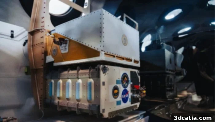 The SpaceCAL 3D printer on board the VSS Unity spacecraft
