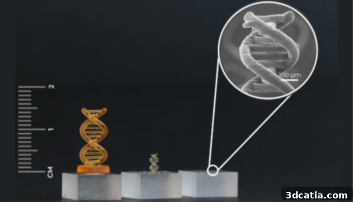 Multiscale hydrogel in the micrometer range developed with advanced bioprinting