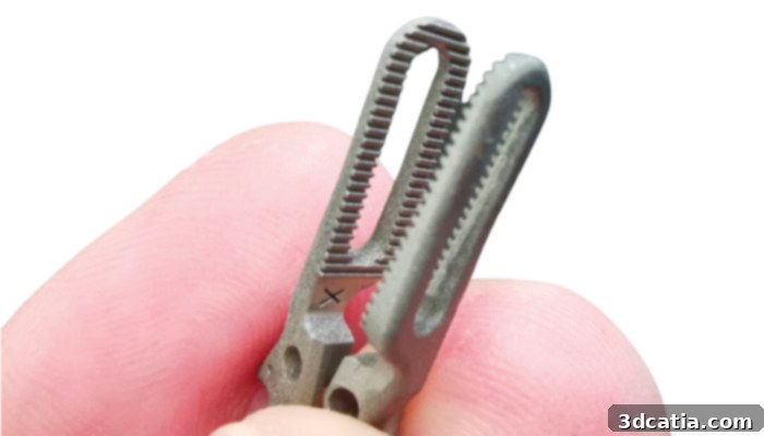 3D printed ceramic part for medical applications.