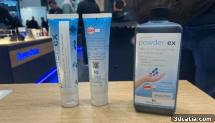 Powder-Ex skin cleansing solution for 3D printing operators