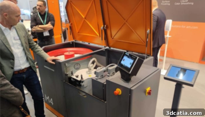 AM Solutions M4 for integrated mass finishing