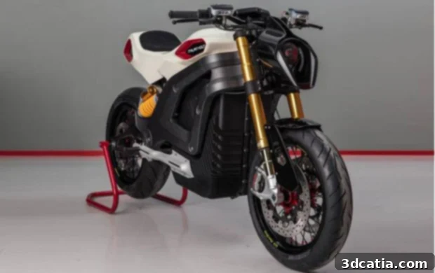 3D printed electric motorcycle