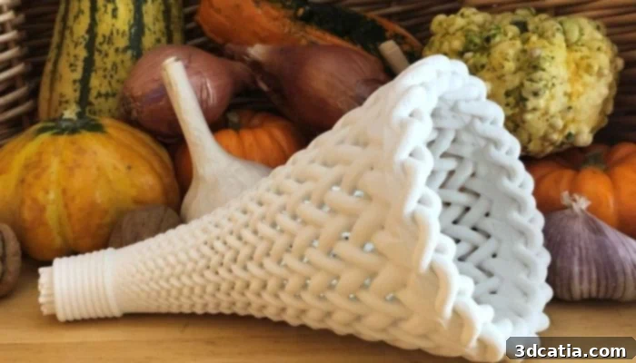 Thanksgiving cornucopia 3D print