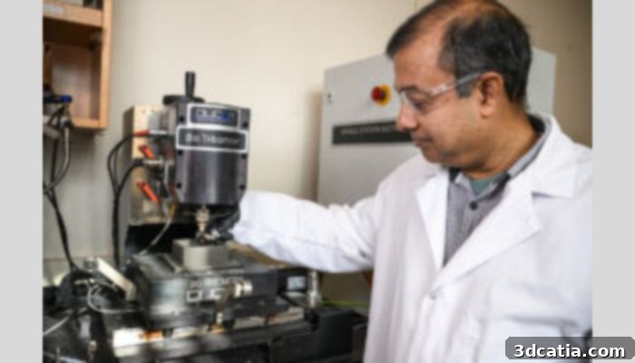 Professor Bandyopadhyay is part of the team developing the antibacterial 3D printed metal