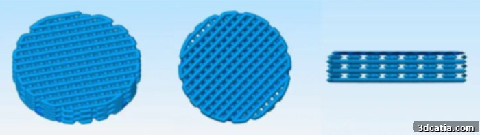 The 3D printed implant promotes cell growth