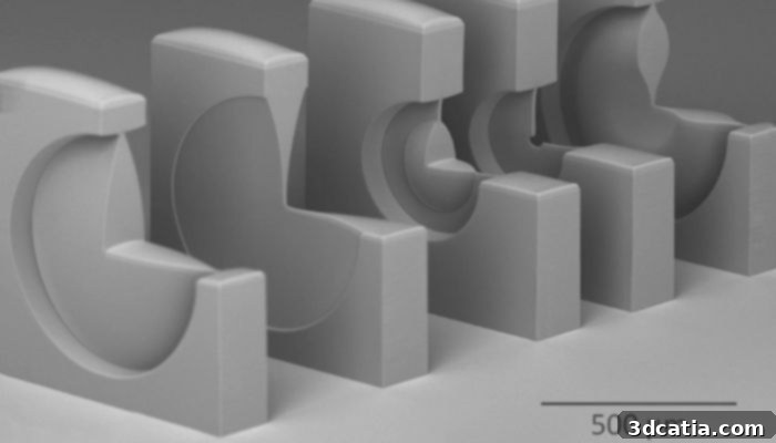 a microlens system manufactured by two-photon polymerization