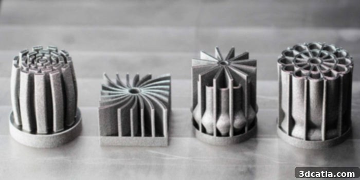 Aluminum 3D printed part showcasing strength-to-weight ratio