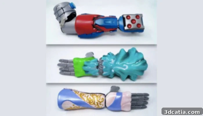 3D printed prosthetics can help provide children with more accessibility at a fraction of the cost. (Photo credits: Limbitless Solutions)