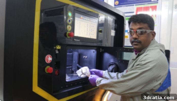IIT Madras researchers using a metal laser powder bed solution for facial implants