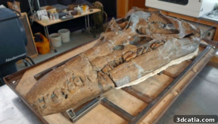 Pliosaur skull fossil discovered on the Jurassic Coast