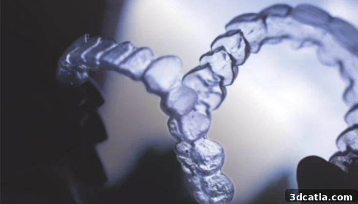 Align Technology uses 3D printing extensively to design and produce orthodontic devices like Invisalign clear aligners.
