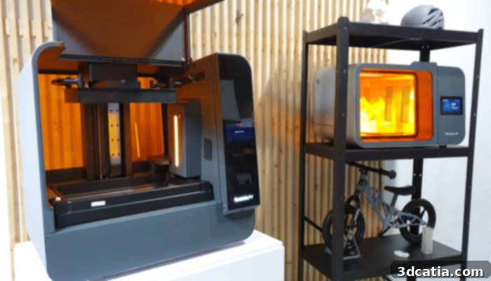 Formlabs Form 3L is an SLA resin printer known for its precision.