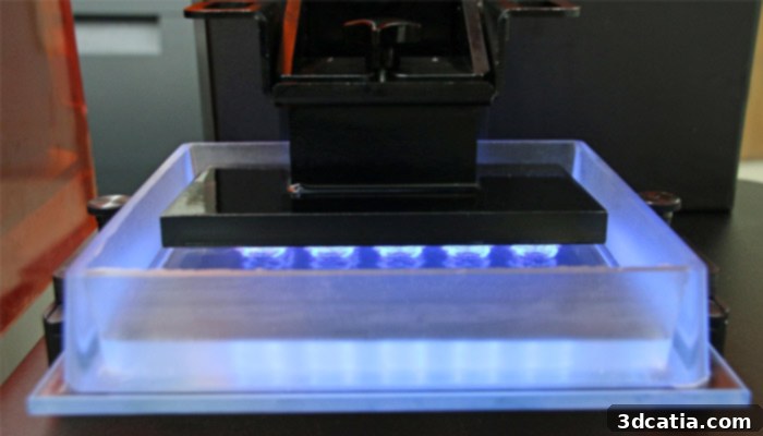 DLP 3D printing allows for faster serial production of objects.
