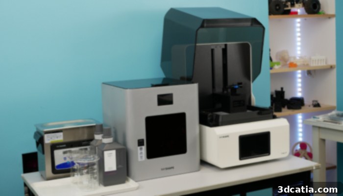 The Edge E1, an MSLA 3D printer, demonstrating high precision and quality.