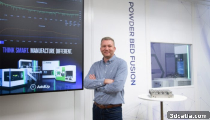 Creality Introduces the K1C 3D Printer 6 AddUp metal 3D printer in an industrial setting