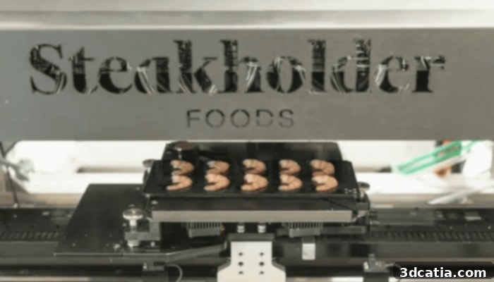Steakholder Foods 3D printed plant-based shrimp