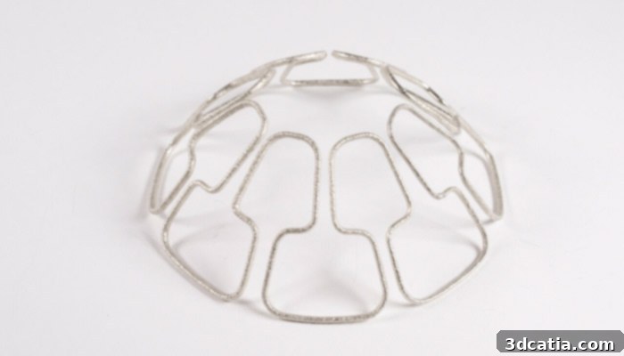 Intricate decorative piece 3D printed using the revolutionary Liquid Metal Printing technology