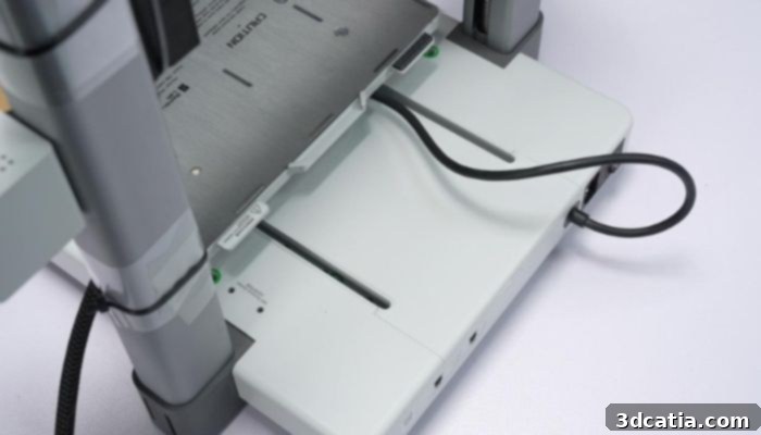 Bambu Lab A1 heatbed cable connection point