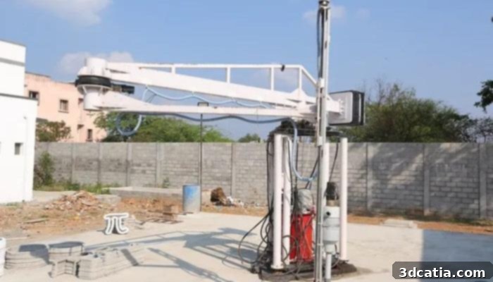 The Kelvin6k Pro construction 3D printer, an innovative SCARA-based robotic system.