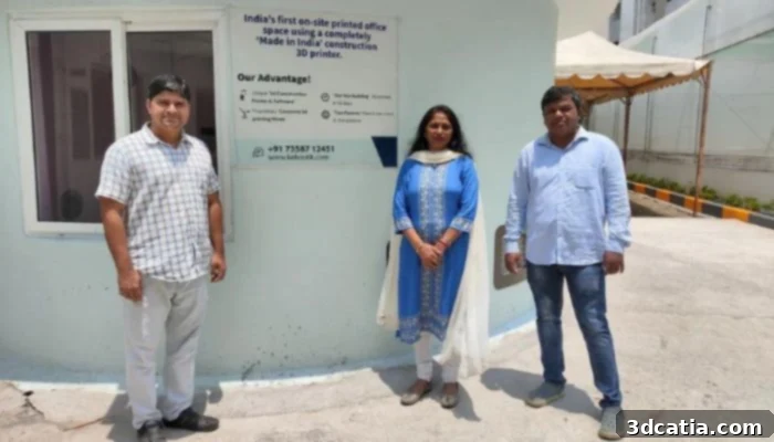 Kelvin6k completed India's first 3D printed office space.