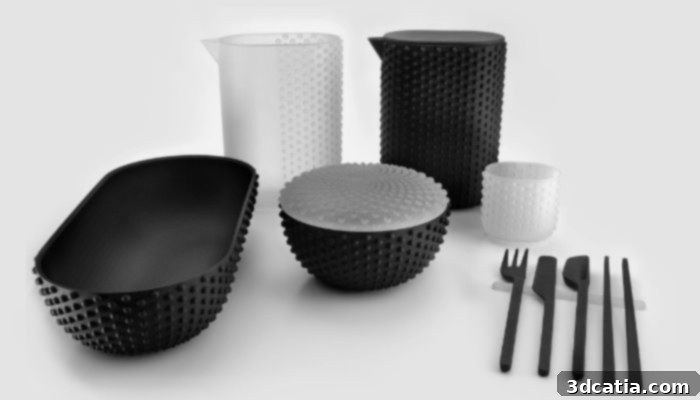 3D printed tableware from Joe Doucet