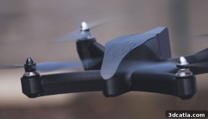 Drone made with a Markforged composite 3D printer