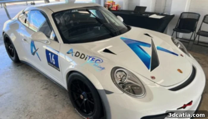 ADDiTEC utilizing additive manufacturing for high-performance automotive parts in motorsports.