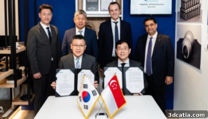 Signing the MOU to push adoption of 3D printing in Korea