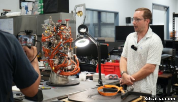Joe Laurienti with the Hadley engine