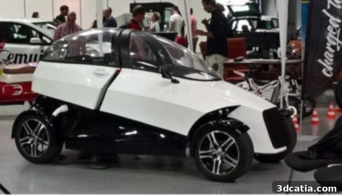 4ekolka electric vehicle 3D printed