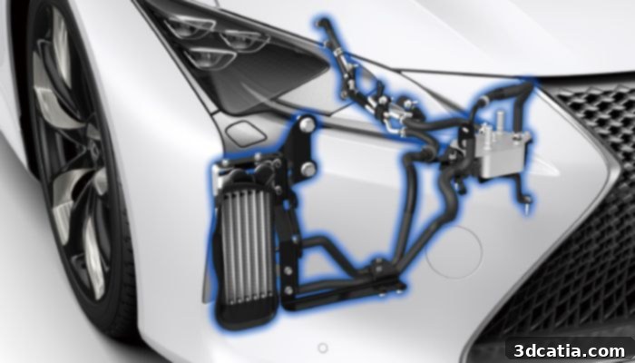 3D printed AT oil radiator ducts