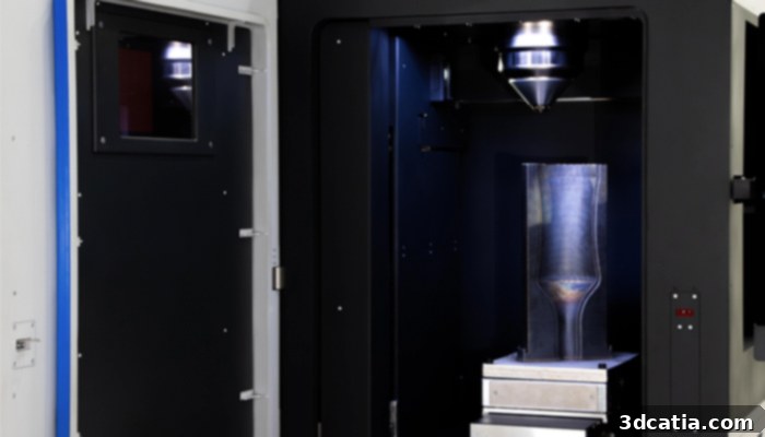 Meltio M600 metal 3D printer in action