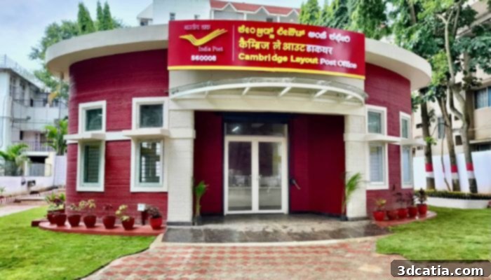 3D printing was used to make a post office in India
