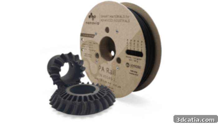 3D Printed components with modified flame-retardant materials (Photo Credits: Polyfab3D)